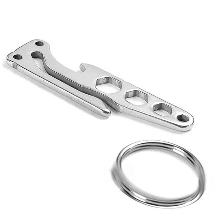Multi-function Bottle Opener Keychain Outdoor Pocket Tool Pry Bar Hex Key Wrench - free shipping - PMC TechLife - Order now!