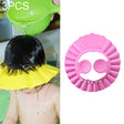 5 PCS Safe Baby Shower Cap Kids Bath Visor Hat Adjustable Baby Shower Cap Protect Eyes Hair Wash Shield for Children Waterproof Cap Pink+earflaps - Baby Care by PMC TechLife | Online Shopping South Africa | PMC TechLife