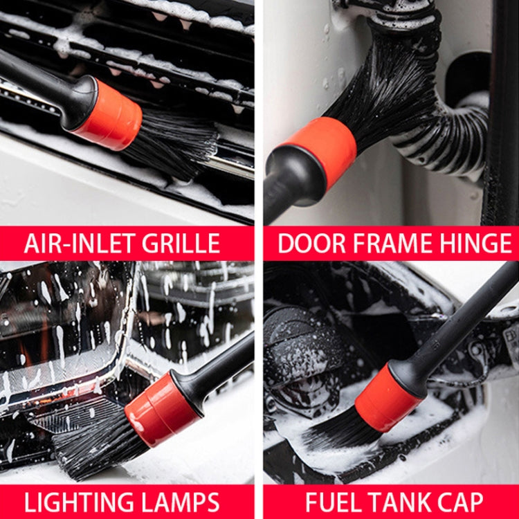 5 in 1 Car Detailing Brush Cleaning Natural Boar Hair Brushes Auto Detail Tools Products Wheels Dashboard,Random Color Delivery - Car washing supplies by PMC TechLife | Online Shopping South Africa | PMC TechLife
