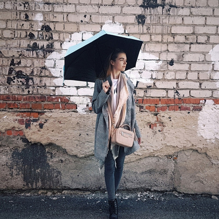 Mini Portable Umbrella Rain Women Windproof Durable 5 Folding Sun Umbrellas(Green) - free shipping - PMC Jewellery - Order now!