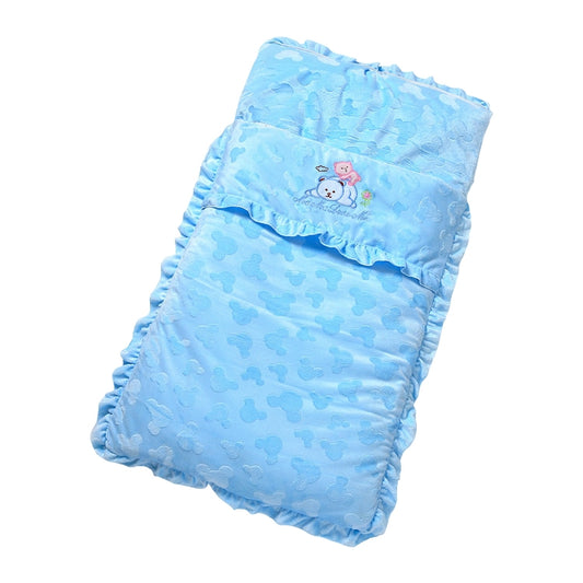 Autumn and Winter Models Thicken Baby Sleeping Bag Cartoon Embroidery Baby Stroller Accessories(Blue) - Sleeping Bag by PMC Jewellery | Online Shopping South Africa | PMC Jewellery | Buy Now Pay Later Mobicred