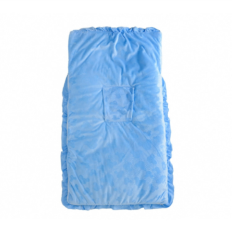Autumn and Winter Models Thicken Baby Sleeping Bag Cartoon Embroidery Baby Stroller Accessories(Blue) - Sleeping Bag by PMC Jewellery | Online Shopping South Africa | PMC Jewellery | Buy Now Pay Later Mobicred