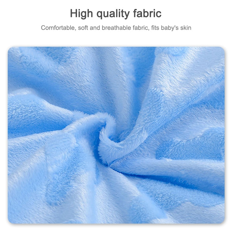 Autumn and Winter Models Thicken Baby Sleeping Bag Cartoon Embroidery Baby Stroller Accessories(Blue)