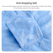 Autumn and Winter Models Thicken Baby Sleeping Bag Cartoon Embroidery Baby Stroller Accessories(Blue)