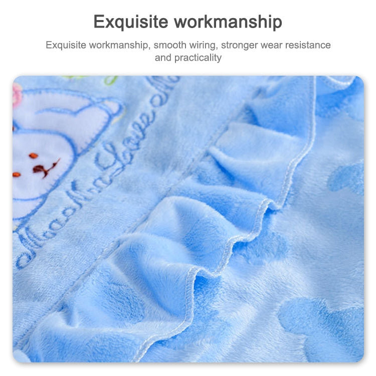 Autumn and Winter Models Thicken Baby Sleeping Bag Cartoon Embroidery Baby Stroller Accessories(Blue) - Sleeping Bag by PMC Jewellery | Online Shopping South Africa | PMC Jewellery | Buy Now Pay Later Mobicred