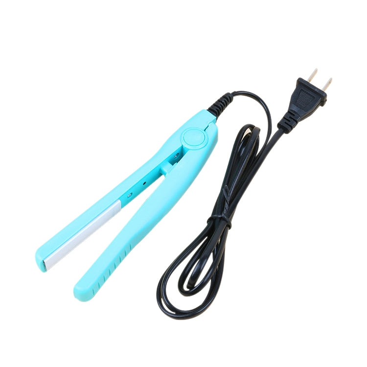 Mini Hair Straightener Ceramic Tourmaline Plates Curler(Blue) - Hair Curler by PMC TechLife | Online Shopping South Africa | PMC TechLife
