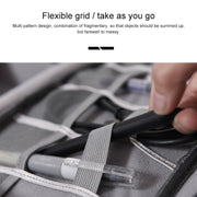 Digital Cable Bag Men Portable Travel Gadgets Pouch Power Cord Charger Headset Organizer(Purple)