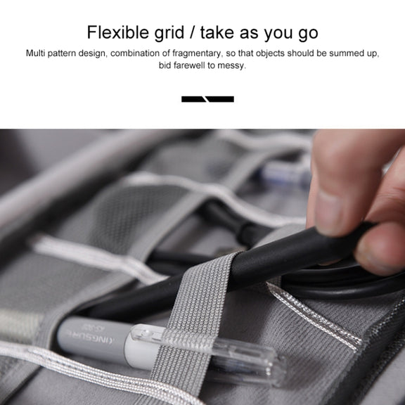 Digital Cable Bag Men Portable Travel Gadgets Pouch Power Cord Charger Headset Organizer(Purple)