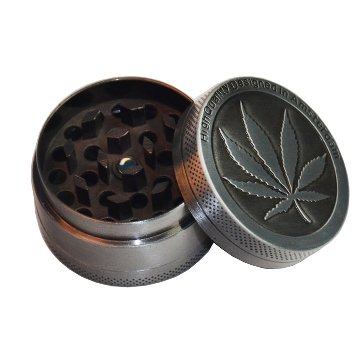 Weed Grinder Metal Stainless Steel Maple leaf Type Herbal Herb Tobacco Grinder, Size:40MM 4 laryers - Cigarette Box & Ashtrays by PMC TechLife | Online Shopping South Africa | PMC TechLife