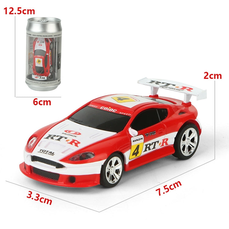 Coke Can Mini RC Car Radio Remote Control Micro Racing Car(Black+Orange) - RC Cars by PMC TechLife | Online Shopping South Africa | PMC TechLife