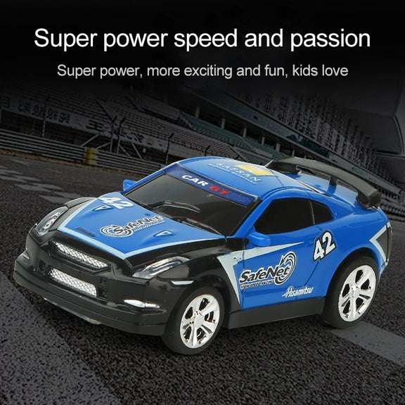 Coke Can Mini RC Car Radio Remote Control Micro Racing Car(Black+Orange)