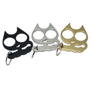 5 PCS Kitty Outdoor Metal Self-defense Keychain Outdoor Self-defense Window Breaking Tool, Size:0.45 × 5.3 × 6.1 cm(Gold)