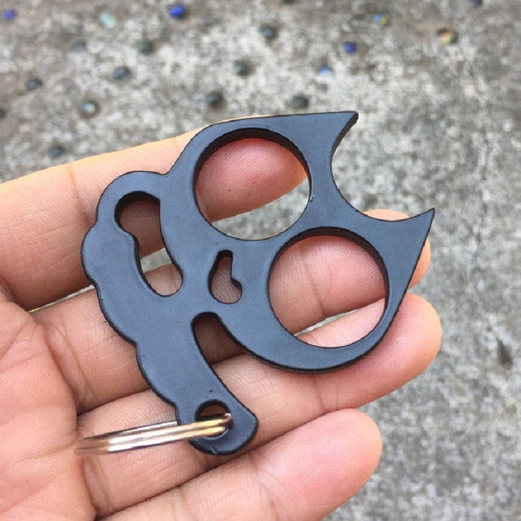 5 PCS Kitty Outdoor Metal Self-defense Keychain Outdoor Self-defense Window Breaking Tool, Size:0.45 �� 5.3 �� 6.1 cm(Black) - Key Rings by PMC TechLife | Online Shopping South Africa | PMC TechLife | Buy Now Pay Later Mobicred