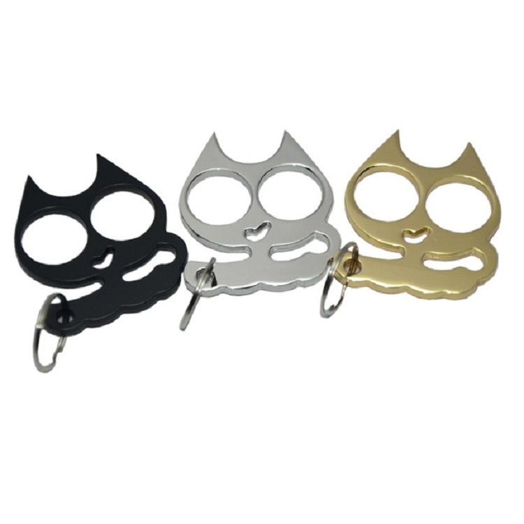 5 PCS Kitty Outdoor Metal Self-defense Keychain Outdoor Self-defense Window Breaking Tool, Size:0.45 �� 5.3 �� 6.1 cm(Black) - Key Rings by PMC TechLife | Online Shopping South Africa | PMC TechLife | Buy Now Pay Later Mobicred