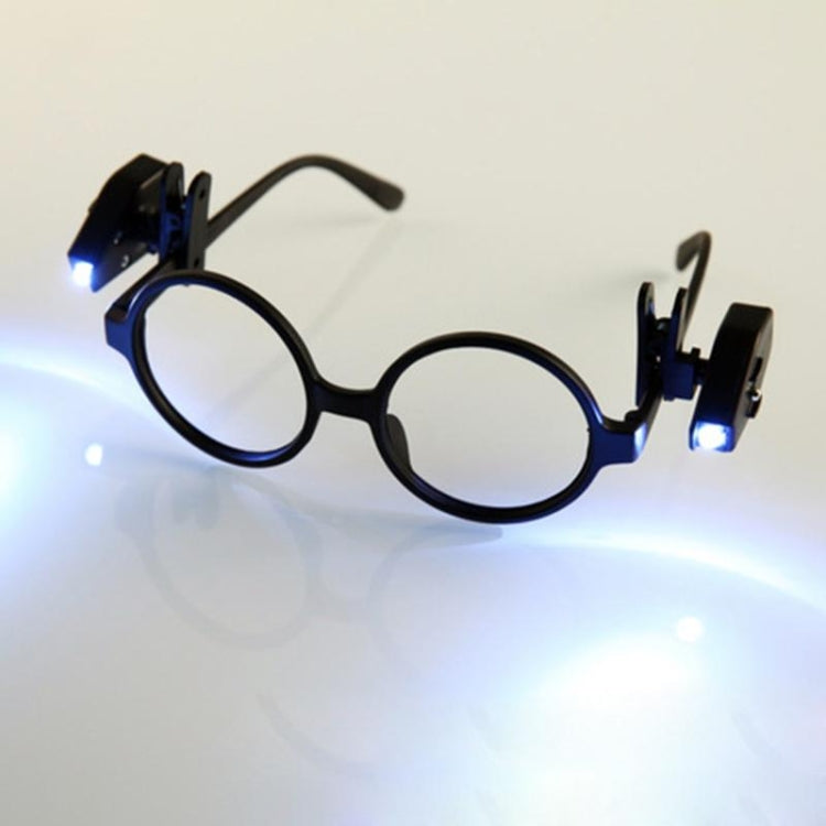 2 PCS Mini LED Flashlight Adjustable Eyeglass Clip Light Reading Ligh(Black) - Desk Lamps by PMC TechLife | Online Shopping South Africa | PMC TechLife | Buy Now Pay Later Mobicred
