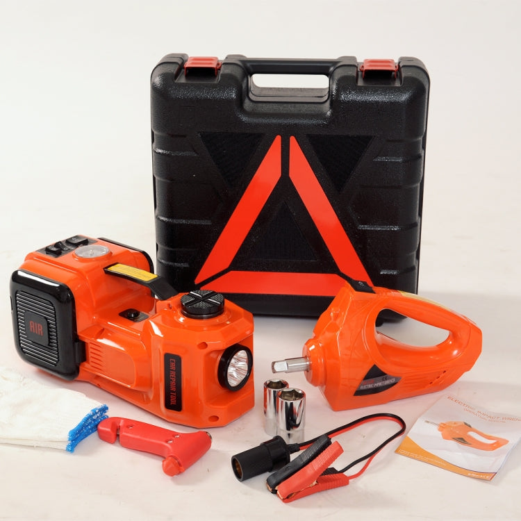 3 In 1 Car Electric Jack Air Pump Electric Wrench Maintenance Tools Set(Red) - free shipping - PMC TechLife - Order now!