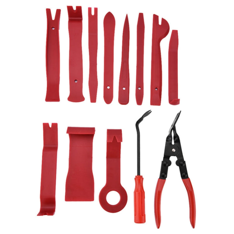 13 PCS Car Audio Disassembly Modification Tool Interior Door Panel Disassembly Screwdriver Installation Soundproof Repair Tool(Red) - free shipping - PMC TechLife - Order now!