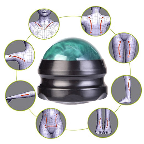 Body Therapy Foot Back Waist Hip Relaxer Massage Roller Ball(Green)