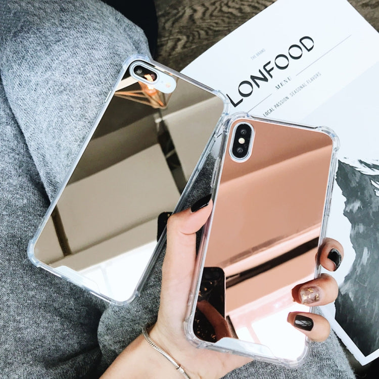 For iPhone XR Luxury Plating Mirror Acrylic TPU Case(Silver) - free shipping - PMC TechLife - Order now!