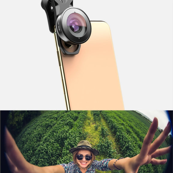 APEXEL APL-HB195 195 Degrees Fisheye Professional HD External Mobile Phone Universal Lens