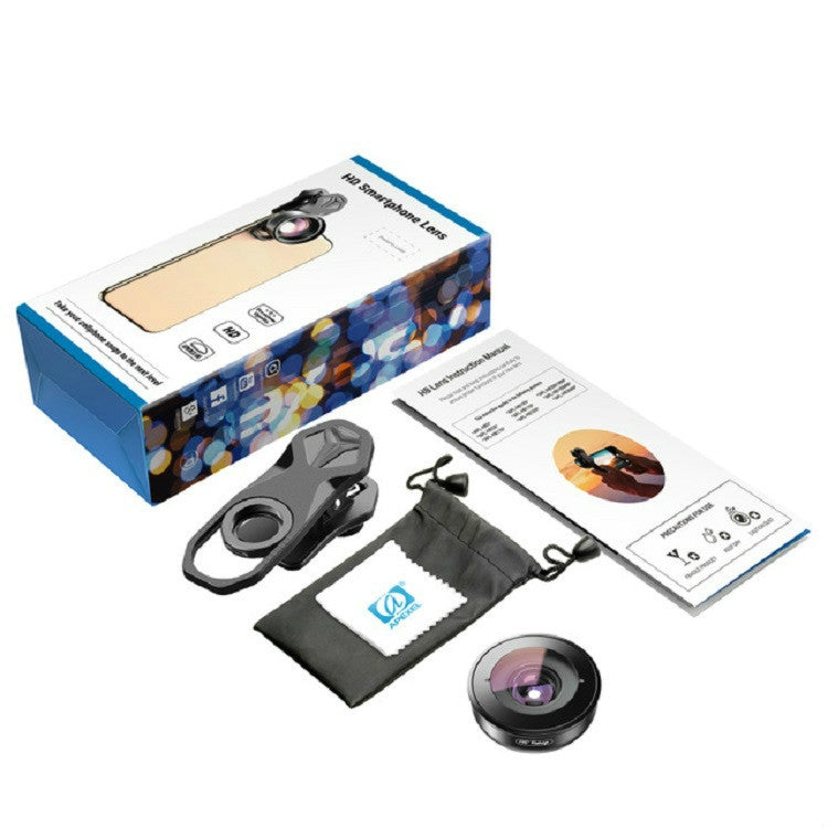 APEXEL APL-HB195 195 Degrees Fisheye Professional HD External Mobile Phone Universal Lens - free shipping - PMC Jewellery - Order now!