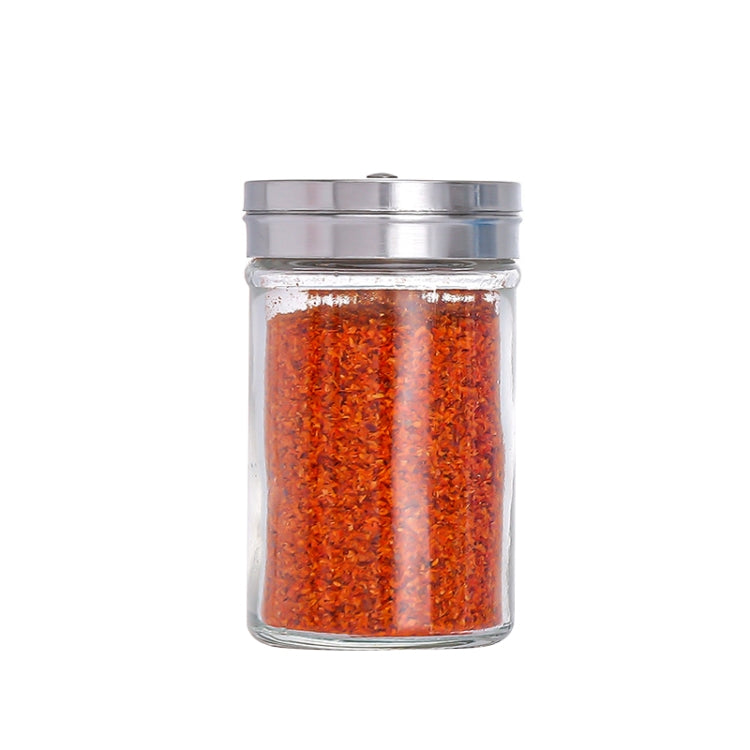 Stainless Steel Lid Glass Seasoning Jar Kitchen Supplies (Transparent) - Condiment Bottles & Hip Flasks by PMC TechLife | Online Shopping South Africa | PMC TechLife | Buy Now Pay Later Mobicred