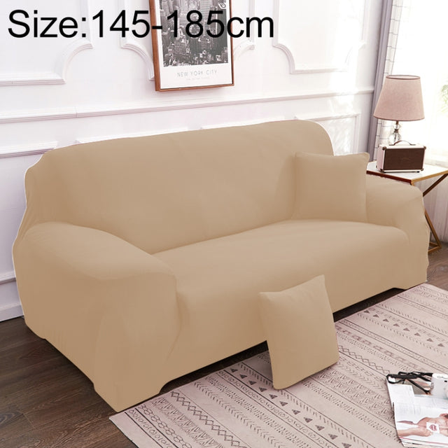 Sofa All-inclusive Universal Set Sofa Full Cover Add One Piece of  Pillow Case, Size:Two Seater(145-185cm)(Beige)