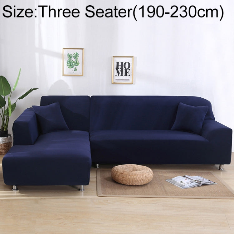 Sofa All-inclusive Universal Set Sofa Full Cover Add One Piece of  Pillow Case, Size:Three Seater(190-230cm)(Dark Blue) - free shipping - PMC TechLife - Order now!