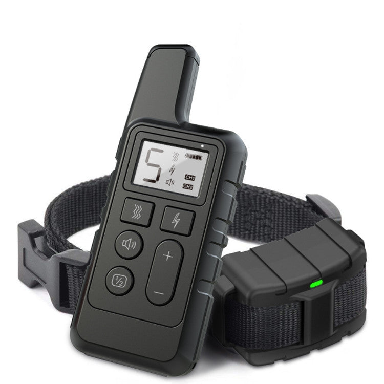500m Dog Training Bark Stopper Remote Control Electric Shock Waterproof Electronic Collar(Black) - Training Aids by PMC Jewellery | Online Shopping South Africa | PMC Jewellery | Buy Now Pay Later Mobicred