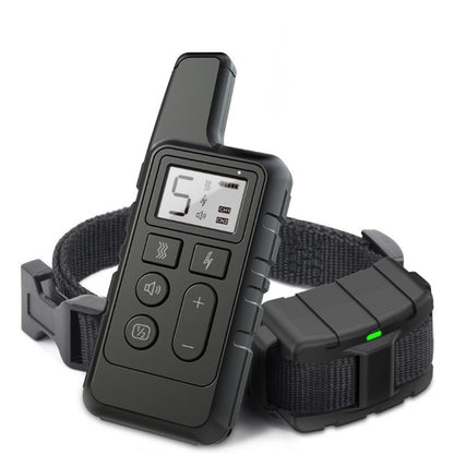500m Dog Training Bark Stopper Remote Control Electric Shock Waterproof Electronic Collar(Black) - Training Aids by PMC Jewellery | Online Shopping South Africa | PMC Jewellery | Buy Now Pay Later Mobicred