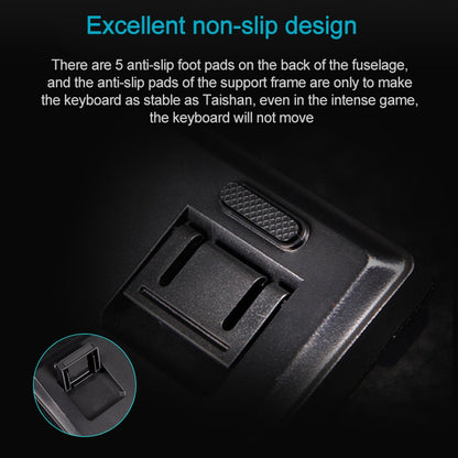 Rapoo V500 PRO Mixed Light 104 Keys Desktop Laptop Computer Game Esports Office Home Typing Wired Mechanical Keyboard(Tea Shaft) - free shipping - PMC Jewellery - Order now!