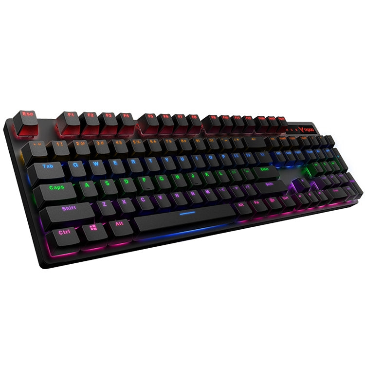 Rapoo V500 PRO Mixed Light 104 Keys Desktop Laptop Computer Game Esports Office Home Typing Wired Mechanical Keyboard(Red Shaft) - free shipping - PMC Jewellery - Order now!