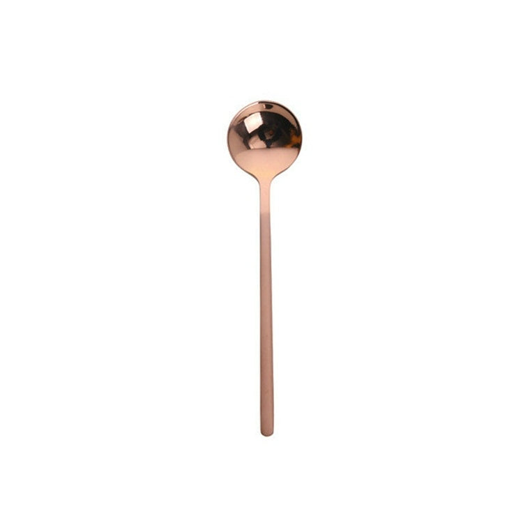 Mini Accessories Coffee Spoon Kitchen Dessertspoon Dining Round Shape Coffee  Stainless Steel Home, Size:17cm(Rose Gold) - free shipping - PMC TechLife - Order now!