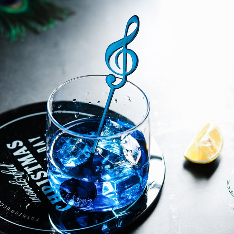 Creative Musical Note Spoon Coffee Stirring Scoop Stainless Steel Titanium Music Bar Spoon Gift Spoon(Silver) - free shipping - PMC Jewellery - Order now!