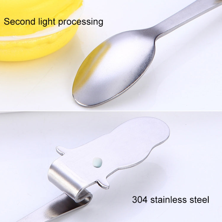 Creative Coffee Spoon Mermaid Shape Handle Spoons Flatware Drinking Tools, Color:Rose Gold