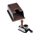 Stainless Steel Silicone Espresso Coffee Tamper Stand Barista Tool Powder Pad Hammer Pad(Brown) - free shipping - PMC TechLife - Order now!