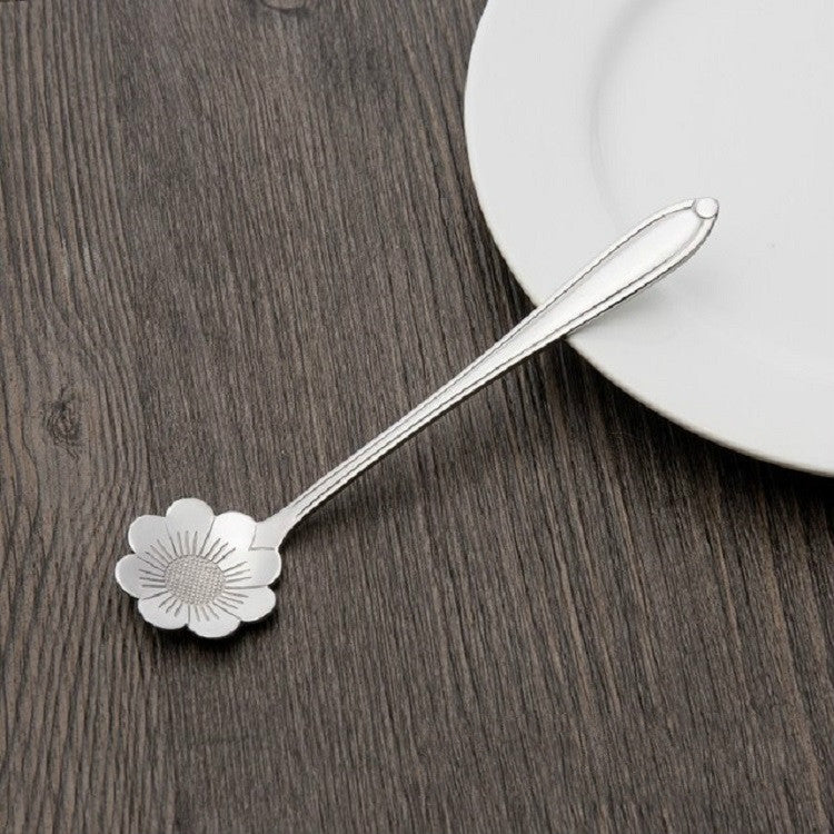 3 PCS Stainless Steel Household Creative Flower Spoon Coffee Stirring Spoon, Style:Cosmos Flower Spoon - free shipping - PMC TechLife - Order now!
