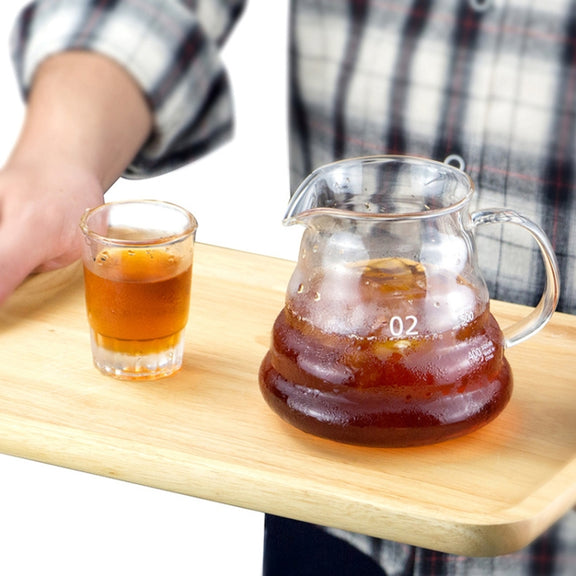 Heat-resistant Hand-made Coffee Glass Pot Cloud Coffee Sharing Pot, Specification:600ml Glass Pot