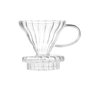 Heat-resistant Hand-made Coffee Glass Pot Cloud Coffee Sharing Pot, Specification:600ml Integrated Glass Filter Cup