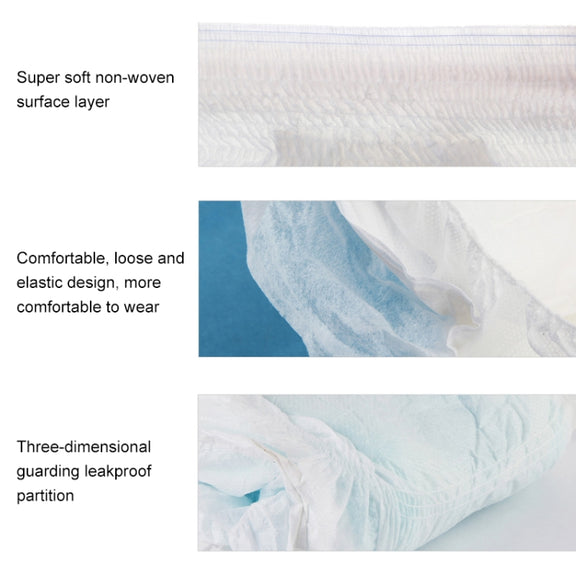 20 PCS Adult and Elderly Underpants Elastic Diapers, Size:L
