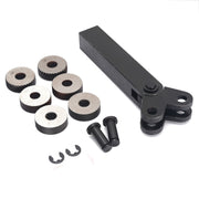 Hardened and Durable Steel Two-wheel Knurled Tool Kit, Style:0.8mm