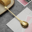 Stainless Steel Coffee Mixing Spoon Creative Musical Instrument Shape Spoon, Style:Lute, Color:Titanium Gold - free shipping - PMC TechLife - Order now!