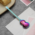 Stainless Steel Coffee Mixing Spoon Creative Musical Instrument Shape Spoon, Style:Guitar, Color:Colorful - free shipping - PMC TechLife - Order now!