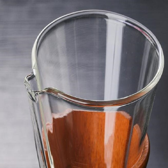 Heat Resistant Glass Coffee Pot Convenient Hand Made Pot, Specification:600ml Coffee Pot