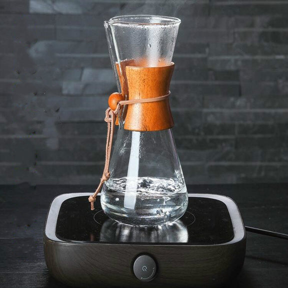Heat Resistant Glass Coffee Pot Convenient Hand Made Pot, Specification:600ml Coffee Pot with Strainer