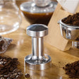 Stainless Steel Solid Wood Handle Integrated Coffee Powder, Specification:58mm, Color:Aluminum Integration - free shipping - PMC TechLife - Order now!