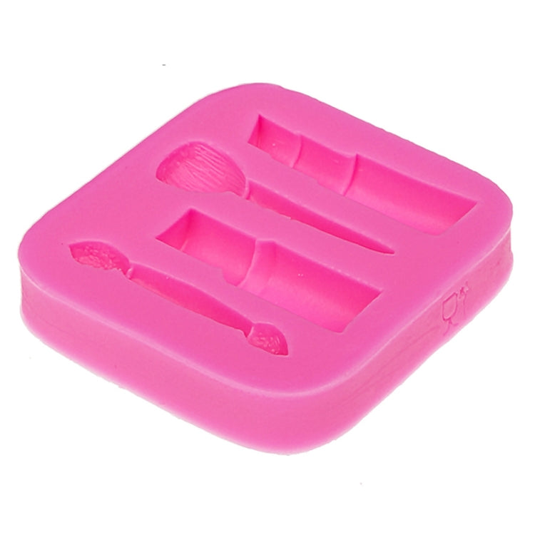 2 PCS Lipstick Eyebrow Pencil Makeup Tool Shape Silicone Fondant Cake Mold Chocolate Mold Clay Mold - Food Molds by PMC TechLife | Online Shopping South Africa | PMC TechLife