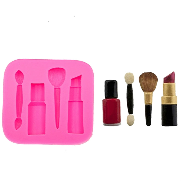 2 PCS Lipstick Eyebrow Pencil Makeup Tool Shape Silicone Fondant Cake Mold Chocolate Mold Clay Mold - Food Molds by PMC TechLife | Online Shopping South Africa | PMC TechLife