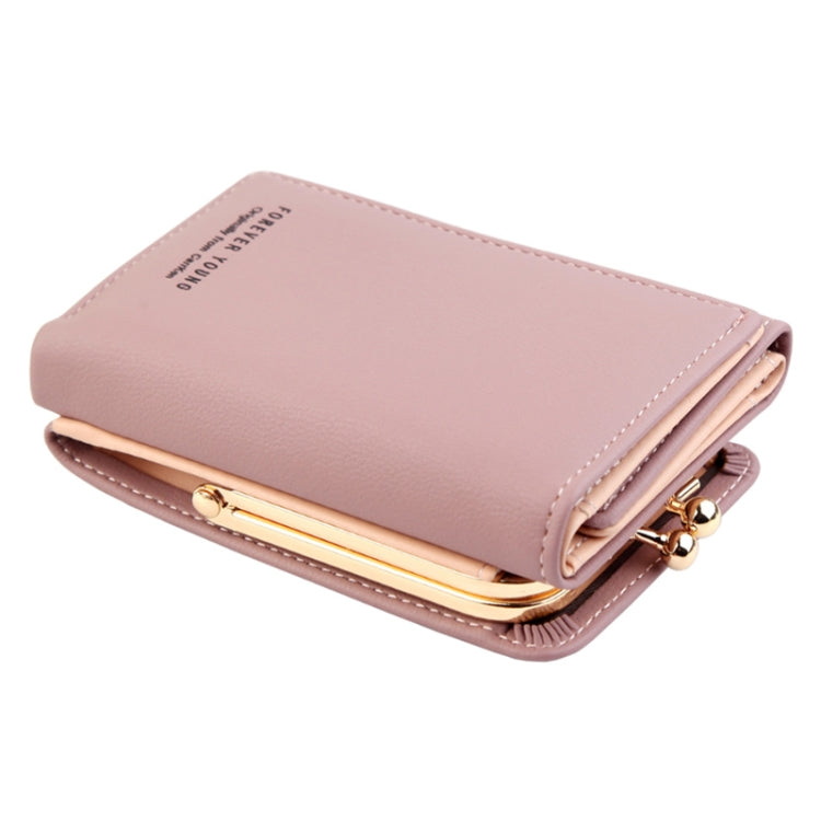 Short Wllet Lady Small Wallet Multi-Card Three Fold(Purple) - Wallets by PMC TechLife | Online Shopping South Africa | PMC TechLife