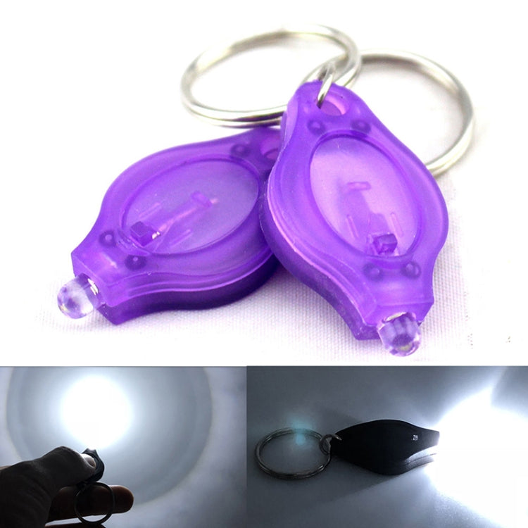 2 PCS Mini Pocket Keychain Flashlight Micro LED Squeeze Light Outdoor Camping Ultra Bright Emergency Key Ring Light Torch Lamp(Purple) - Camping Lighting by PMC TechLife | Online Shopping South Africa | PMC TechLife